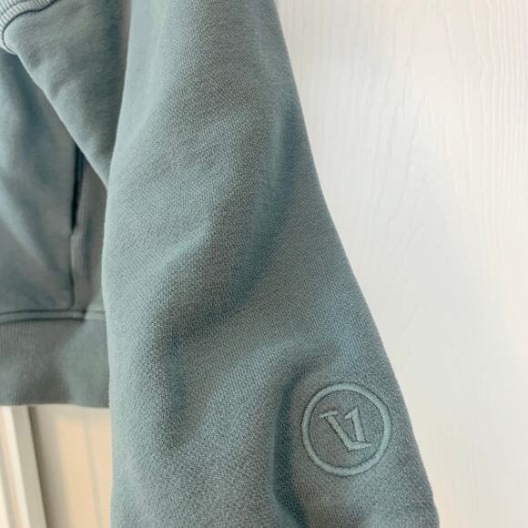 Vuori Sedona Rib Half Zip Sweatshirt Jacket Smoke Blue Size XS - Picture 5 of 9